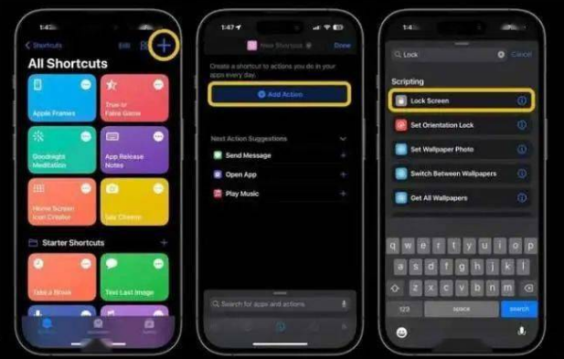 荔城苹果14锁屏维修店分享iPhone14升级iOS16.4后如何创建锁屏快捷方式 